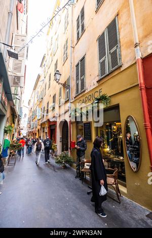 Vieille ville de Nice, Nice en hiver, Sud de la France, Côte d'Azur, France, Europe Banque D'Images