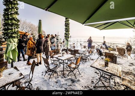 Süllberg en Blankenese, Hambourg, impressions d'hiver, Allemagne du Nord, Allemagne Banque D'Images