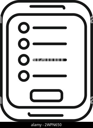 Vecteur de contour de l'icône de connexion du nouveau périphérique. Inscription des membres. Internet en ligne Illustration de Vecteur