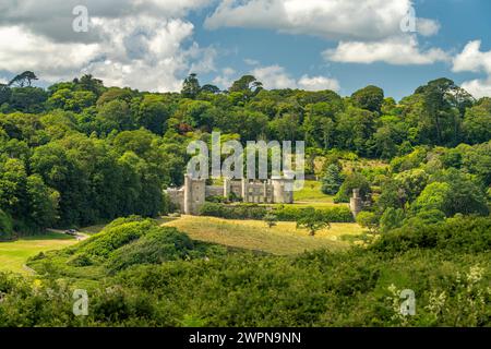 Caerhays Castle St Austell, Cornouailles, Angleterre, Grande-Bretagne, Europe Banque D'Images