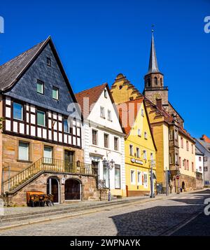 Ville haute de Kulmbach, Franconie, Bavière, Allemagne Banque D'Images