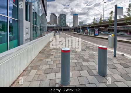 Station Den Haag Centraal, Gare centrale, façade de bâtiment, architecture, vue, la Haye, pays-Bas, Banque D'Images