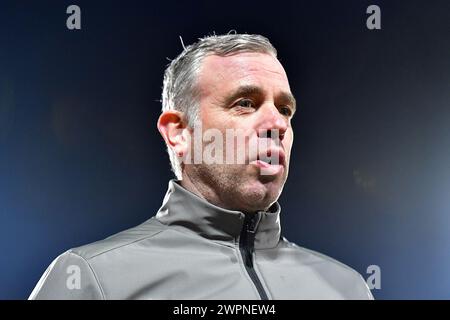 Deventer, pays-Bas. 08 mars 2024. DEVENTER, Stadium Adelaarshorst, 08-03-2024, saison 2023/2024, Dutch Eredivisie Football pendant le match Go Ahead Eagles - PSV. Rene Hake Credit : Pro Shots/Alamy Live News Banque D'Images