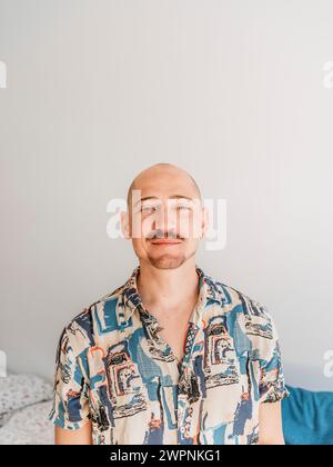 Homme chauve Banque D'Images