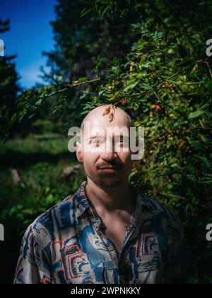 Homme chauve Banque D'Images