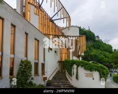 Vaduz, Centre d'art et de communication au Liechtenstein Banque D'Images