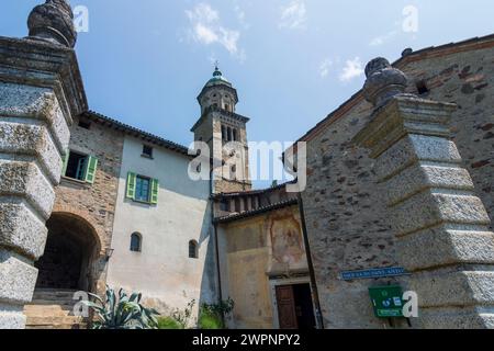 Morcote, église paroissiale de Santa Maria del Sasso à Lugano, Tessin, Suisse Banque D'Images