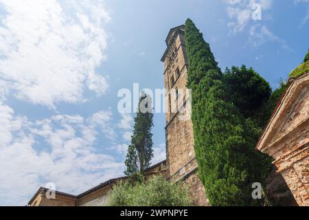 Morcote, église paroissiale de Santa Maria del Sasso à Lugano, Tessin, Suisse Banque D'Images