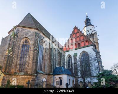 Kamenz (Kamjenc), église principale équipée Marien, Saxe, Allemagne Banque D'Images