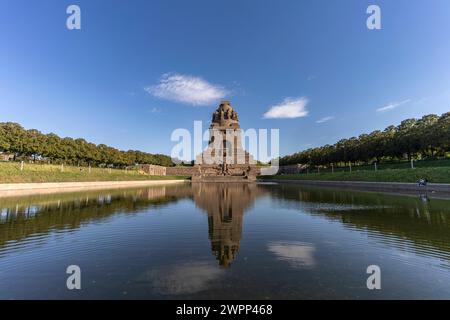 Monument de la Bataille des nations à Leipzig, Saxe, Allemagne Banque D'Images