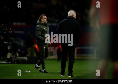 Barcelone, Espagne. 08 mars 2024. La Liga EA Sports match entre le FC Barcelone et le RCD Mallorca à l'Estadi Olimpic Lluis Companys, à Barcelone, Espagne, le 8 mars 2024. Photo de Felipe Mondino crédit : Agence photo indépendante/Alamy Live News Banque D'Images