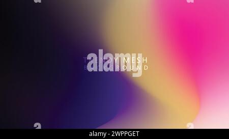 fond tendance de bannière web de maille abstraite. illustration vectorielle de bannière abstraite dégradé holographique souple pour l'en-tête, la page de destination et l'affiche Illustration de Vecteur