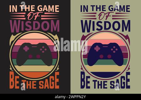 Jeu, T-shirt de jeu, Gamer Boy shirt, Funny Gamer Tee, cadeaux de Gamer, cadeaux pour Garçon, cadeaux de jeu pour papa Illustration de Vecteur