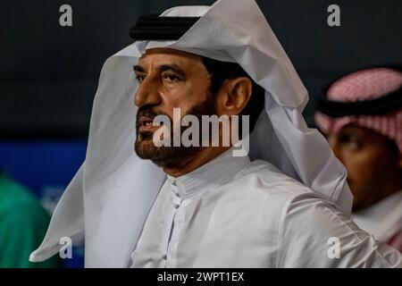 Djeddah, Arabie Saoudite, 09 mars 2024, Mohammed bin Sulayem, Président de la FIA, participant aux qualifications, deuxième manche du championnat de formule 1 2024. Crédit : Michael Potts/Alamy Live News Banque D'Images