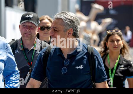 Jeddah, Arabie Saoudite, 09 mars 2024, Luca de Meo, PDG du Groupe Renault, participe aux qualifications, deuxième manche du championnat de formule 1 2024. Crédit : Michael Potts/Alamy Live News Banque D'Images