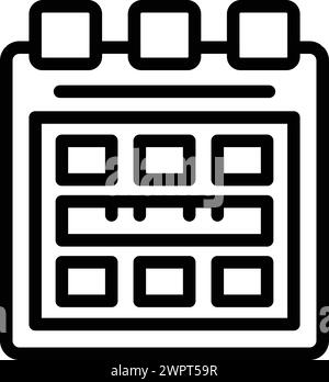 Vecteur de contour d'icône de contrôle de grossesse. Contraceptif oral. Évitez la naissance d'un enfant Illustration de Vecteur