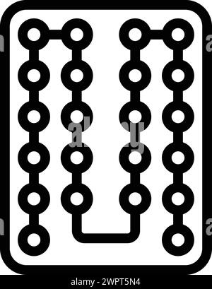 Vecteur de contour d'icône de guide de contraception orale. Contraceptifs contraceptifs contraceptifs. Pilules hormonales préventives de progestérone Illustration de Vecteur