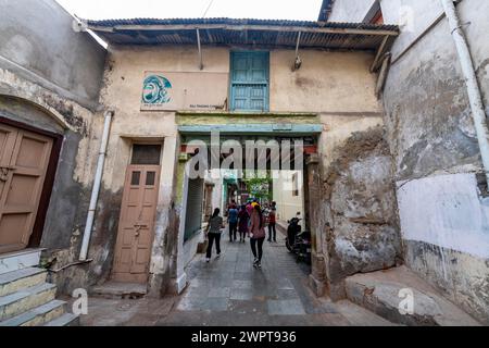 Vieille ville du site UNESCO, Ahmedabad, Gujarat, Inde Banque D'Images