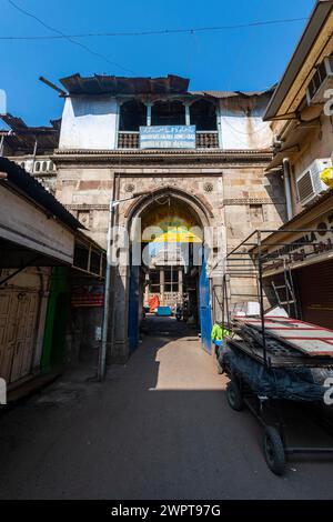 Vieille ville du site UNESCO, Ahmedabad, Gujarat, Inde Banque D'Images