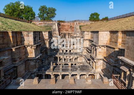 Site UNESCO, Rani Ki Vav, puits de la Reine, Patan, Gujarat, Inde Banque D'Images