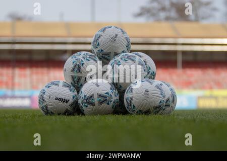 Crawley, Royaume-Uni. 09 mars 2024. Broadfield Stadium, Crawley, le 9 mars 2024 ; la scène se déroule avant le match de la FA Cup Adobe Womens entre Brighton et Hove Albion et Manchester United au Broadfield Stadium, Crawley. (Tom Phillips/SPP) crédit : photo de presse sportive SPP. /Alamy Live News Banque D'Images