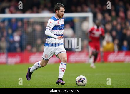 LONDRES, ANGLETERRE - 9 MARS : Paul Smyth des Queens Park Rangers pendant le match du Sky Bet Championship entre les Queens Park Rangers et Middlesbrough à Loftus Road le 9 mars 2024 à Londres, Angleterre.(photo de Dylan Hepworth/MB Media) Banque D'Images