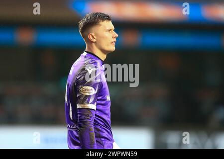 9 mars 2024 ; Tannadice Park, Dundee, Écosse : Scottish Championship Football, Dundee United versus Arbroath ; Maksymilian Boruc d'Arbroath Banque D'Images