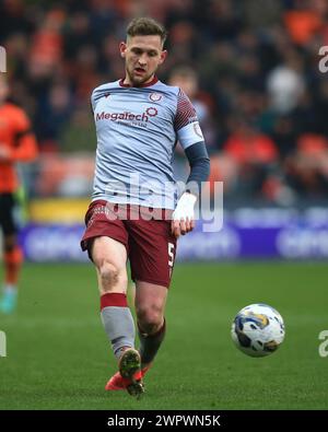 9 mars 2024 ; Tannadice Park, Dundee, Écosse : Scottish Championship Football, Dundee United versus Arbroath ; Thomas O'Brien d'Arbroath Banque D'Images