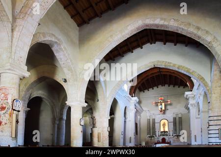 Vues de Caltabellotta Cathédrale Maria Santissima Assunta (Cathédrale de Triokala), Sicile, Italie Banque D'Images