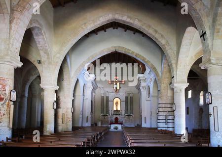 Vues de Caltabellotta Cathédrale Maria Santissima Assunta (Cathédrale de Triokala), Sicile, Italie Banque D'Images