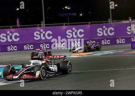 Jeddah, Arabie Saoudite. 09 mars 2024. 9 mars 2024, Jeddah Corniche circuit, Jeddah, Grand Prix de formule 1 d'Arabie Saoudite 2024, sur la photo Nico Hulkenberg (DEU), Haas F1 Team Credit : dpa/Alamy Live News Banque D'Images