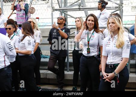 Djeddah, Arabie saoudite. 09 mars 2024. HAMILTON Lewis (gbr), Mercedes AMG F1 Team W15, portrait, lors de la 1ère manche du Championnat académique de F1 2024 du 7 au 9 mars 2024 sur le circuit de Jeddah Corniche, à Djeddah, Arabie Saoudite - photo/DPPI crédit : DPPI Media/Alamy Live News Banque D'Images