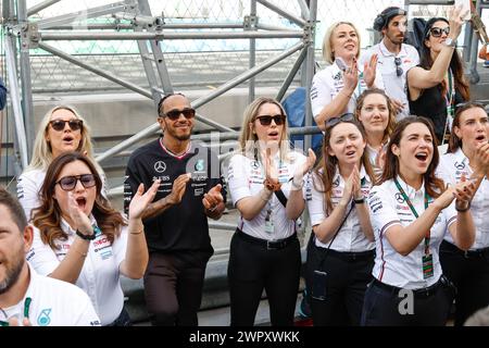 Djeddah, Arabie saoudite. 09 mars 2024. HAMILTON Lewis (gbr), Mercedes AMG F1 Team W15, portrait, lors de la 1ère manche du Championnat académique de F1 2024 du 7 au 9 mars 2024 sur le circuit de Jeddah Corniche, à Djeddah, Arabie Saoudite - photo/DPPI crédit : DPPI Media/Alamy Live News Banque D'Images