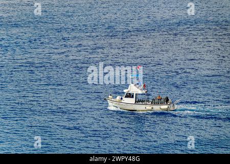 COZUMEL, MEXIQUE - 25 janvier 2024 : Cozumel est une île de la mer des Caraïbes au large de la côte est de la péninsule de Yucat n au Mexique, en face de Playa del Banque D'Images