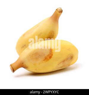 Banana isolé sur fond blanc Banque D'Images
