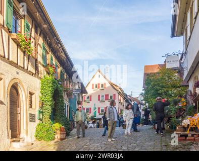 Nürtingen : ruelle Schlossgartenstraße, vieille ville de Schwäbische Alb, Souabe Alb, Bade-Württemberg, Allemagne Banque D'Images