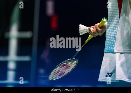 Paris, France. 08 mars 2024. Illustration lors du Yonex French Open 2024, internationaux de France de Badminton, HSBC BWF World Tour Super 750 le 8 mars 2024 à l'Adidas Arena à Paris, France - photo Alexandre Martins/DPPI crédit : DPPI Media/Alamy Live News Banque D'Images