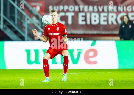 Enschede, pays-Bas. 09 mars 2024. ENSCHEDE, Stadium Grolsch Veste, 09-03-2024, saison 2023/2024, Néerlandais Eredivisie Football pendant le match Twente - Sparta crédit : Pro Shots/Alamy Live News Banque D'Images