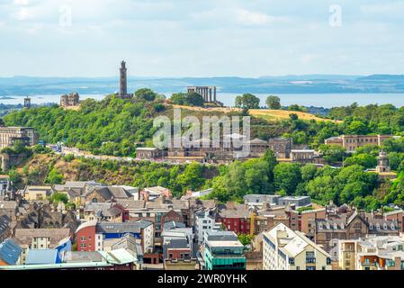 paysage de calton hill à édimbourg, écosse, royaume-uni Banque D'Images