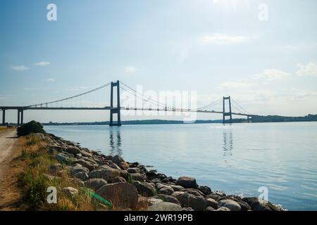 Le nouveau pont Little Belt au Danemark Banque D'Images