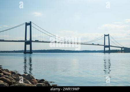 Le nouveau pont Little Belt au Danemark Banque D'Images