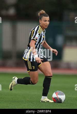 Biella, Italie, 9 mars 2024. Arianna Caruso de la Juventus lors du match de la Coppa Italia Femminile au Stadio Vittorio Pozzo, Biella. Le crédit photo devrait se lire : Jonathan Moscrop / Sportimage Banque D'Images