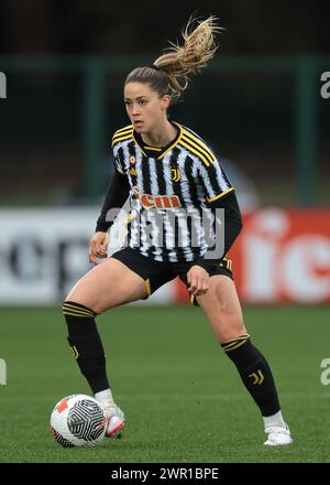 Biella, Italie, 9 mars 2024. Viola Calligaris de la Juventus lors du match de la Coppa Italia Femminile au Stadio Vittorio Pozzo, Biella. Le crédit photo devrait se lire : Jonathan Moscrop / Sportimage Banque D'Images