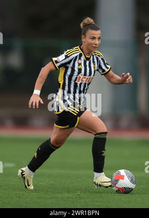 Biella, Italie, 9 mars 2024. Arianna Caruso de la Juventus lors du match de la Coppa Italia Femminile au Stadio Vittorio Pozzo, Biella. Le crédit photo devrait se lire : Jonathan Moscrop / Sportimage Banque D'Images