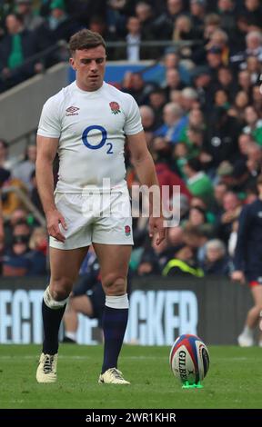 L'Angleterre George Ford (Sale Sharks) lors du match Guinness 6 Nations Rugby Round 4 entre l'Angleterre et le pays de Galles au stade de Twickenham, Londres, le 09e. Banque D'Images