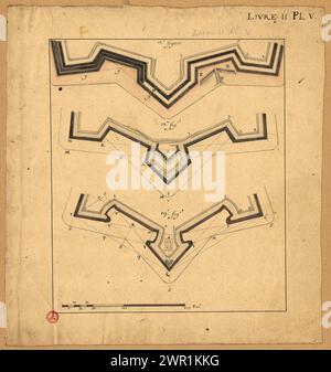 Plan des bastions Banque D'Images