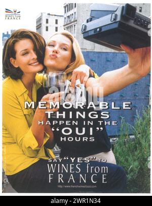 1997 vins de France Imprimer annonce des choses mémorables se passent dans les Oui Hours Banque D'Images