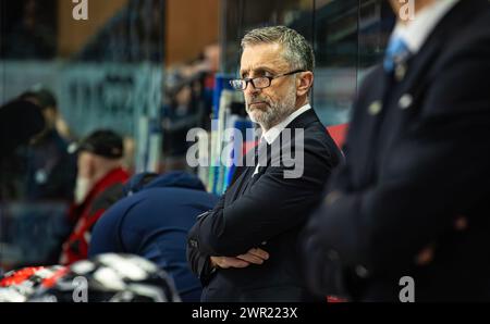 Schwenninger Wild Wings - ERC Ingolstadt, Helios Arena, Penny DEL, 34. Spieltag Hauptrunde : Mark French, Cheftrainer ERC Ingolstadt. (Villingen-Schwen Banque D'Images