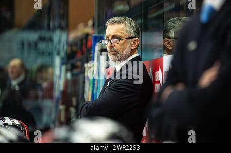 Schwenninger Wild Wings - ERC Ingolstadt, Helios Arena, Penny DEL, 34. Spieltag Hauptrunde : Mark French, Cheftrainer ERC Ingolstadt. (Villingen-Schwen Banque D'Images