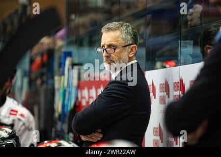 Schwenninger Wild Wings - ERC Ingolstadt, Helios Arena, Penny DEL, 34. Spieltag Hauptrunde : Mark French, Cheftrainer ERC Ingolstadt. (Villingen-Schwen Banque D'Images